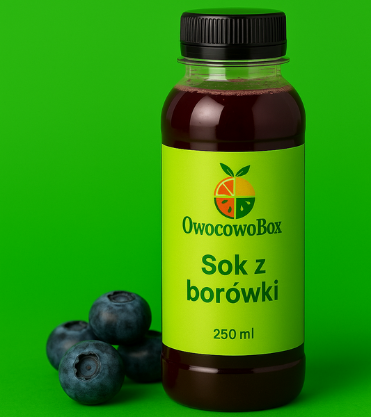 Sok naturalny z borówki