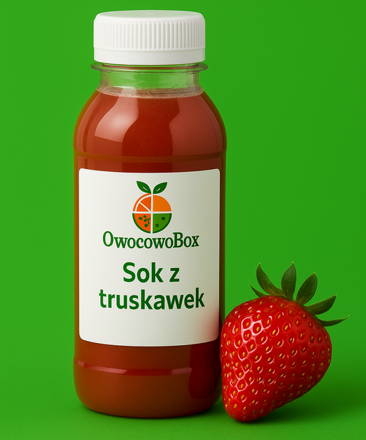 Sok naturalny z truskawek