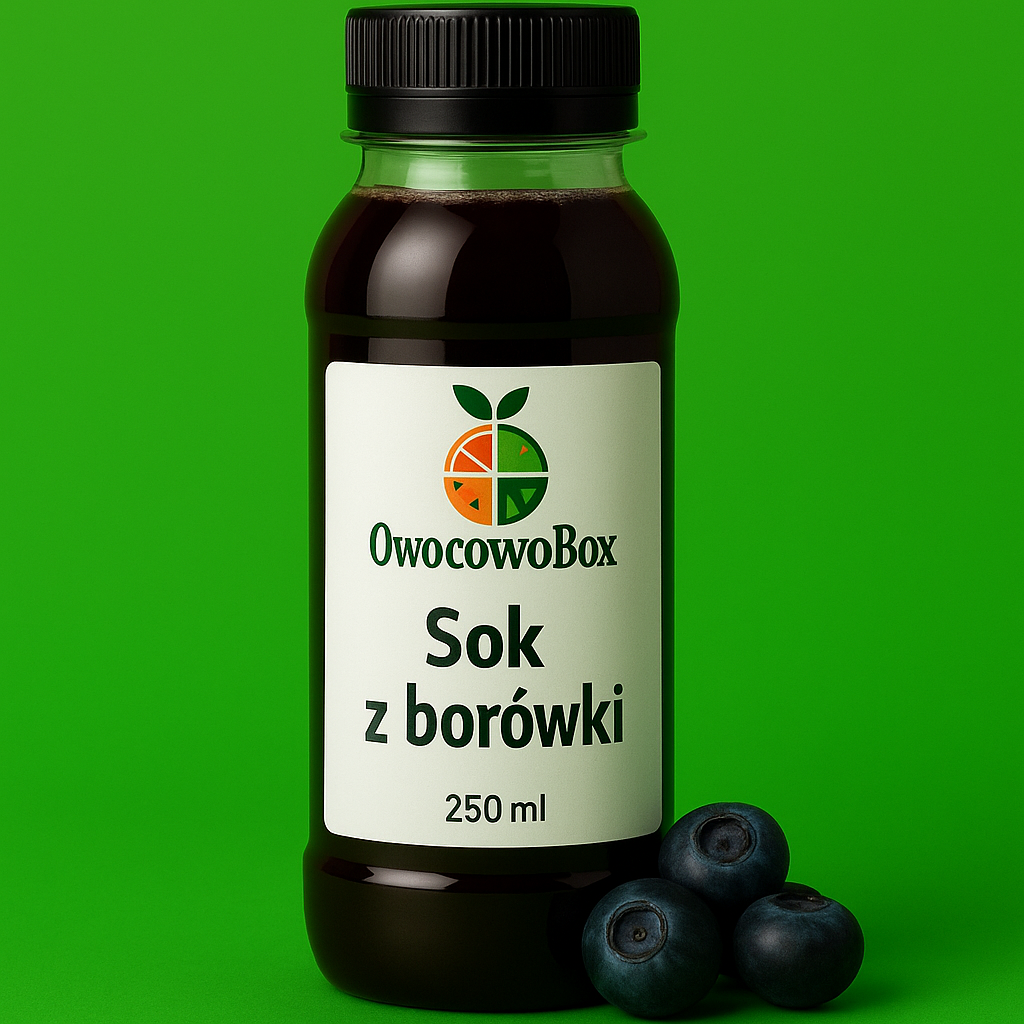 Sok naturalny z borówki