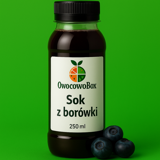 Sok naturalny z borówki