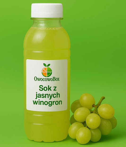 Sok naturalny z jasnych winogron