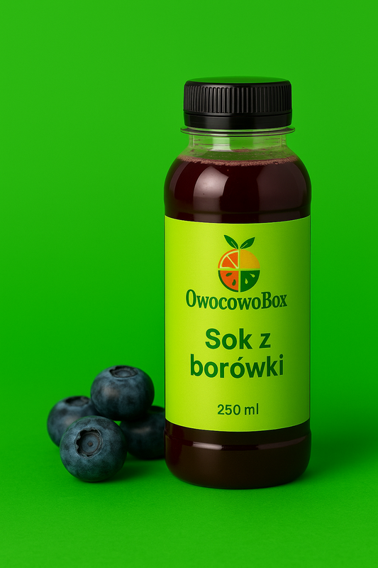 Sok naturalny z borówki