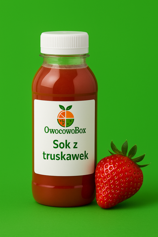 Sok naturalny z truskawek
